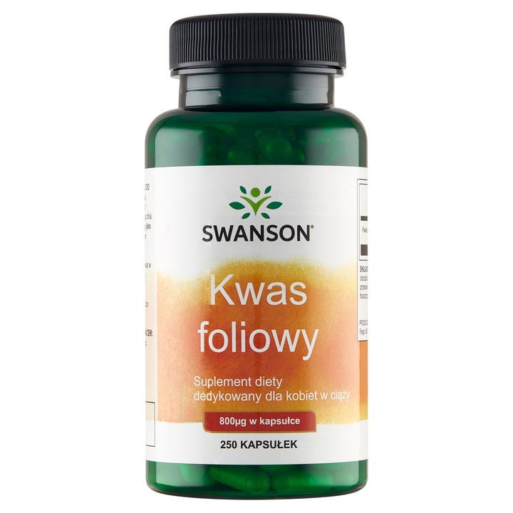 SWANSON KWAS FOLIOWY 800mg 250kaps