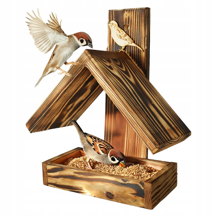 DREWNIANY karmnik dla PTAKÓW budka góralski POLSKI HIT DOMEK