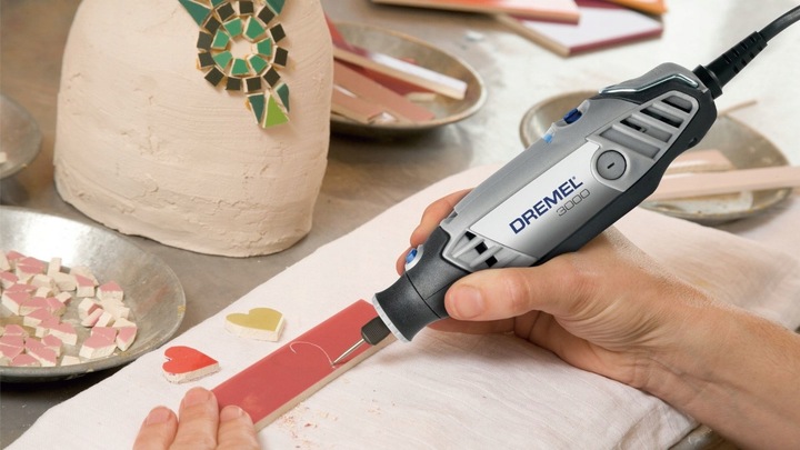 DREMEL 3000 + 45 akcesoriów + 3 przystawki + WALIZKA
