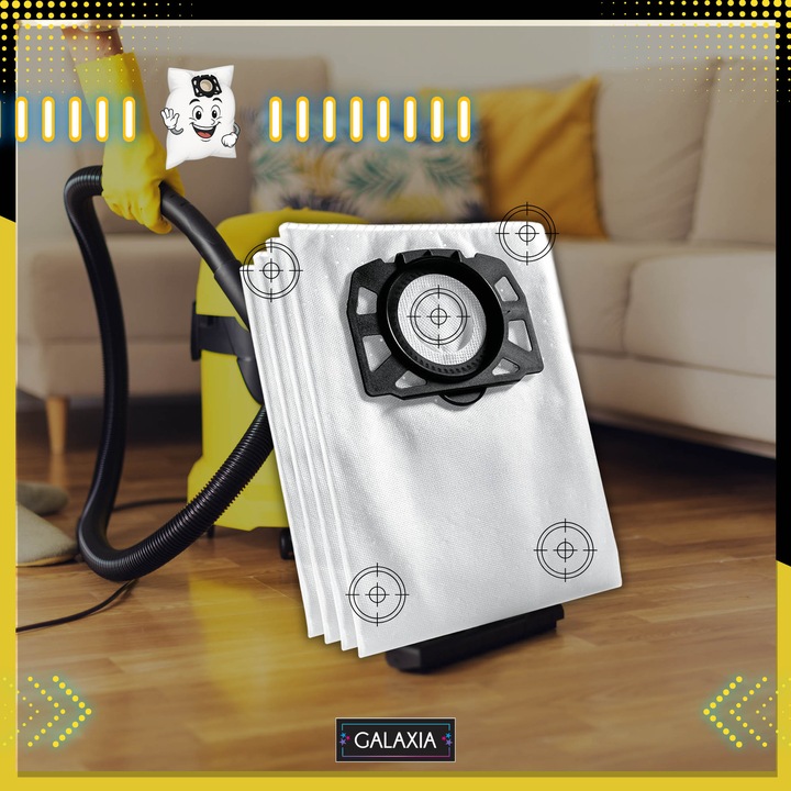 10x Worki do odkurzacza KARCHER WD4 WD5 WD6 MV4 MV5 MV6 SE 5.1000 +