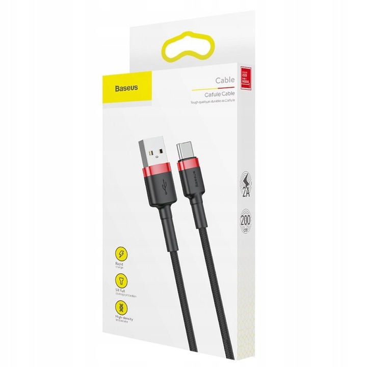 Baseus SZYBKI KABEL USB TYPE-C QUICK CHARGE 2A 2M
