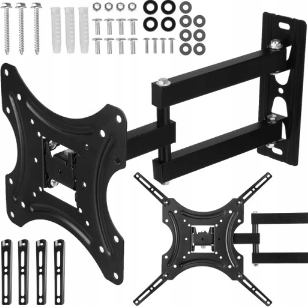 DUŻY MOCNY UCHWYT TELEWIZORA WIESZAK obrotowy DO UNIWERSALNY