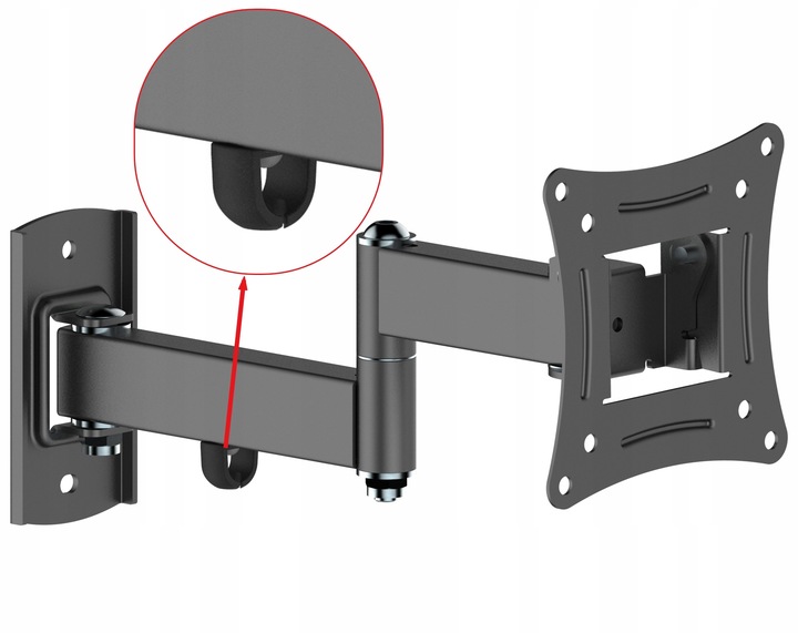 EXTRA MOCNY OBROTOWY UCHWYT DO MONITORA lub TELEWIZORA 10-32 cal