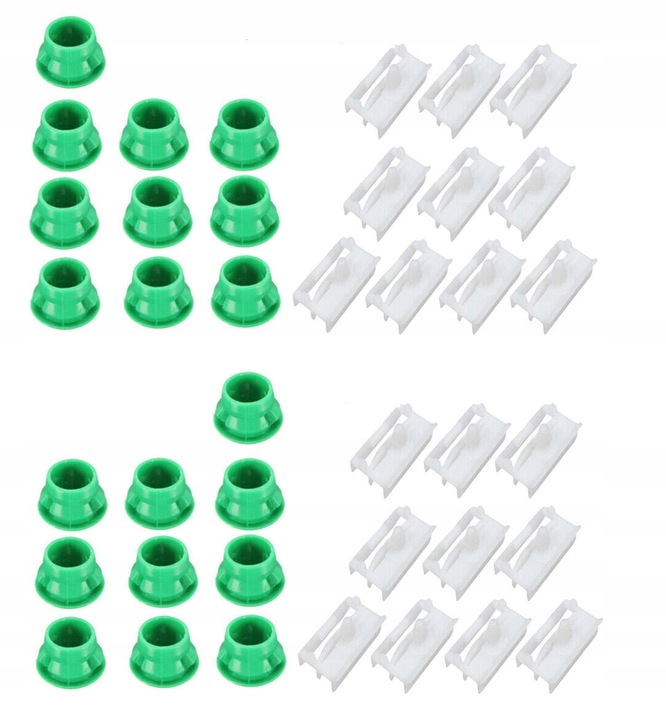 40X SPINKI DO LISTW ZEWNĘTRZNYCH PROGU BMW E36 E46 E90 E91 20+20 KOMPLET