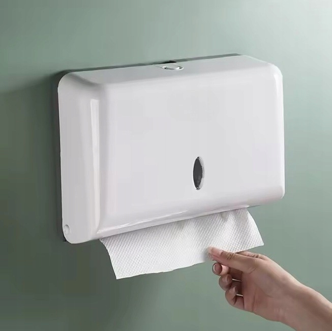 POJEMNIK DOZOWNIK PODAJNIK RĘCZNIKI PAPIEROWE ZZ BIAŁY NAŚCIENNY