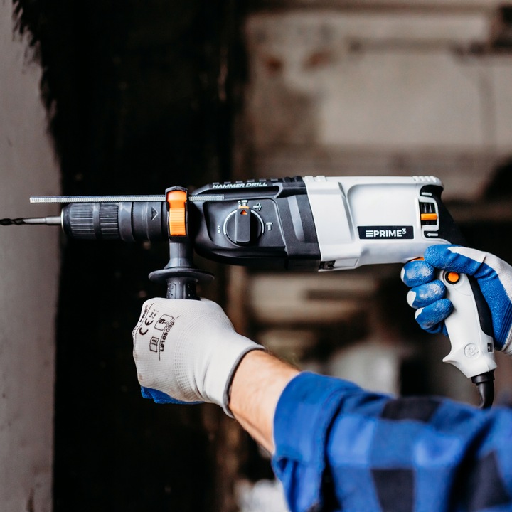 MŁOTOWIERTARKA MŁOT UDAROWY SDS+ 3J MOCNA 5300 BPM WALIZKA SAMOZACISK