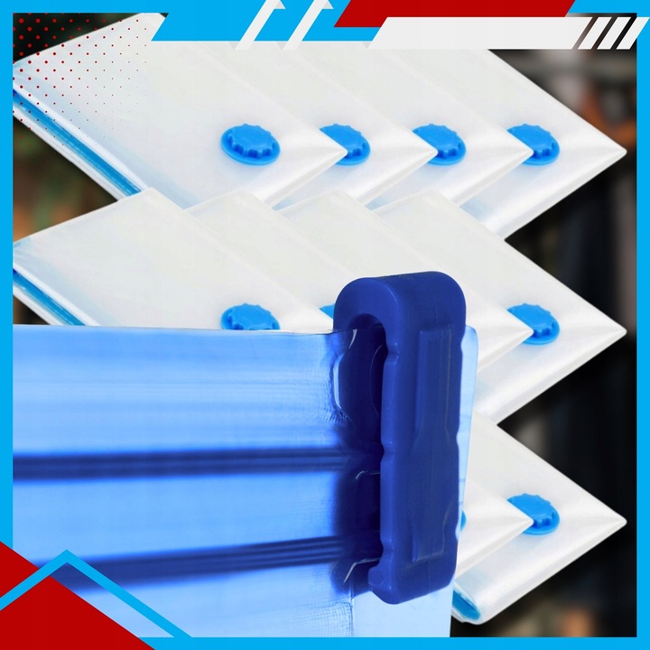 WORKI PRÓŻNIOWE Na Ubrania Pościel Torby, ZESTAW 12 SZTUK , 4 ROZMIARY