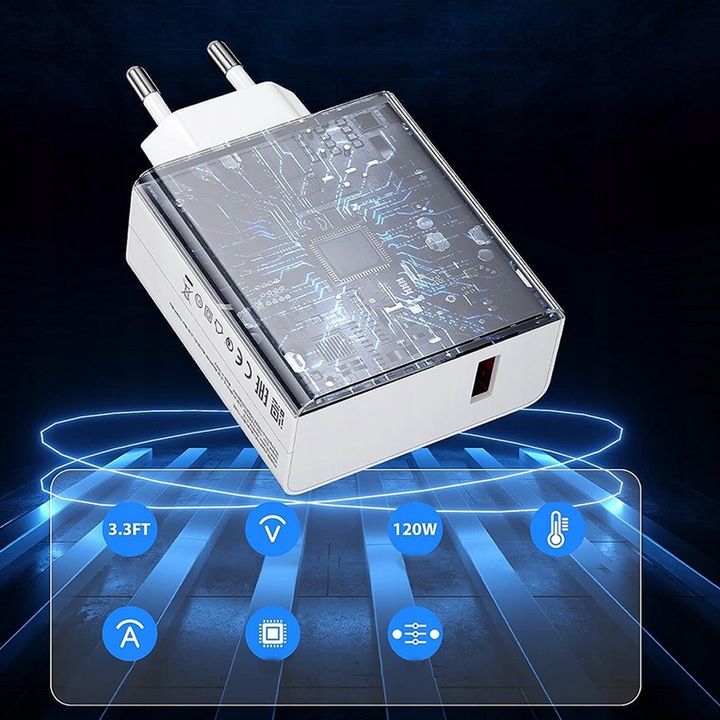 SZYBKA ŁADOWARKA 120 W I KABEL DO XIAOMI/REDMI