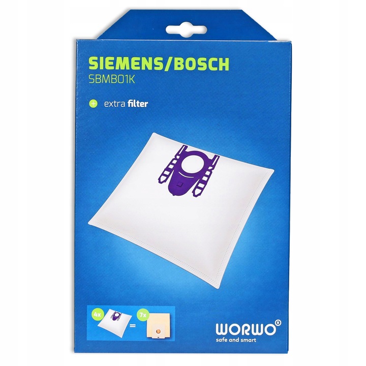 24x WORKI do ODKURZACZA BOSCH Serie 2 | 4 | 6 | 8