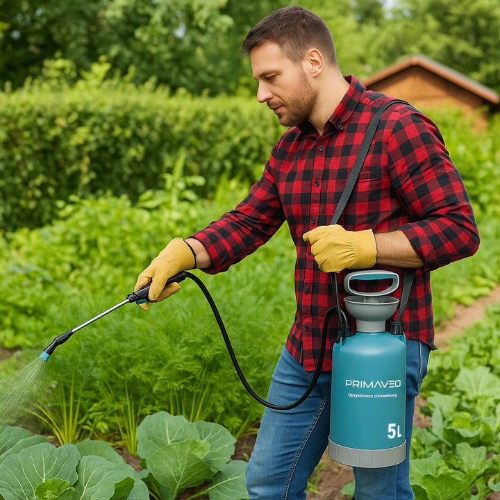 OPRYSKIWACZ CIŚNIENIOWY RĘCZNY STALOWA LANCA 100CM OGRODOWY 5L XL