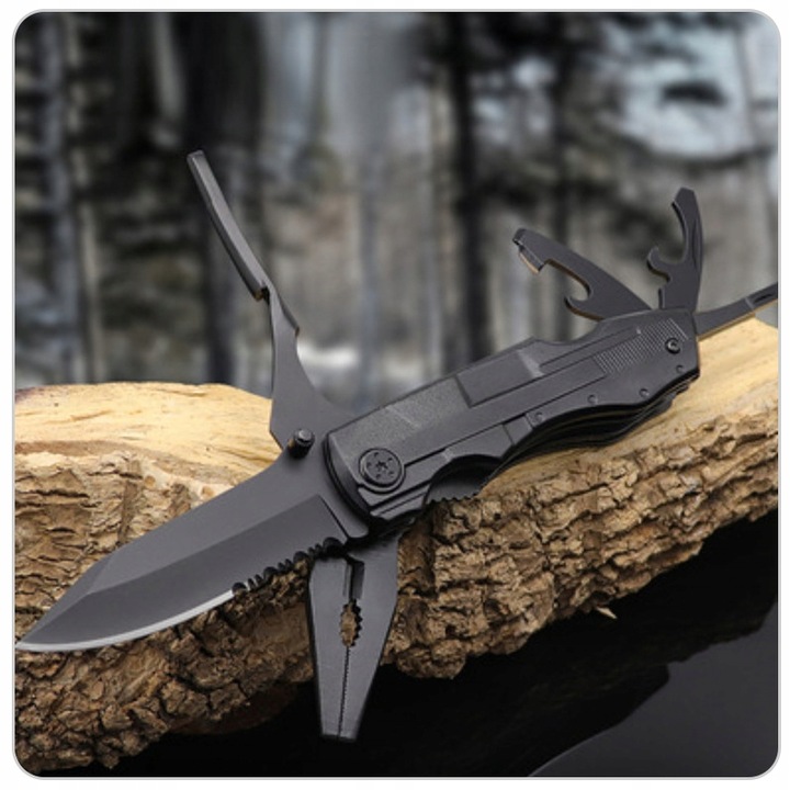 MULTITOOL NARZĘDZIE WIELOFUNKCYJNE SCYZORYK NÓŻ SKŁDANY KOMBINERKI 21w1