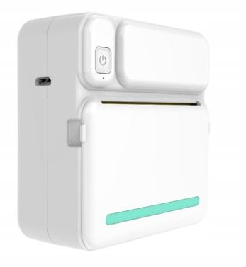 MINI DRUKARKA TERMICZNA DO ZDJĘĆ NOTATEK ETYKIET + 13 ROLEK GRATIS NAKLEJKI