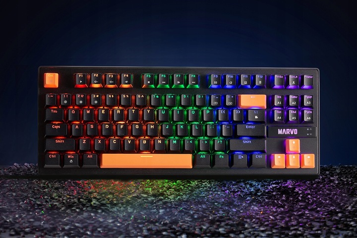 Klawiatura Mechaniczna Krone 87 RGB Gaming anty-ghosting KG901c