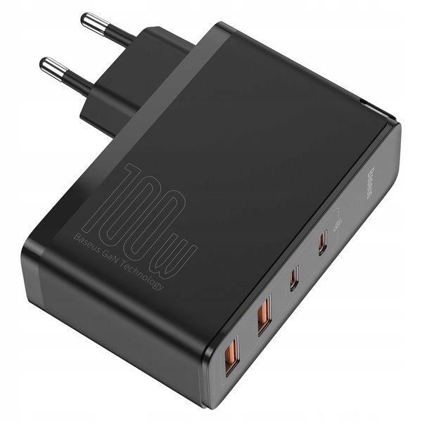 Ładowarka BASEUS GaN2 PRO 100W 2x USB-C/USB PD QC4 + Kabel USB-C