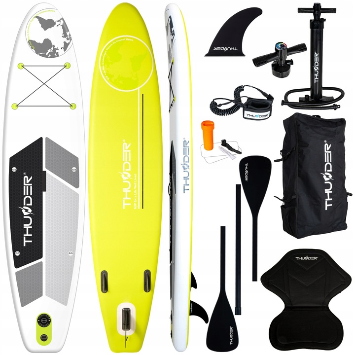 Deska do pływania STABILNA SUP paddle pompowana akcesoria 320CM plecak