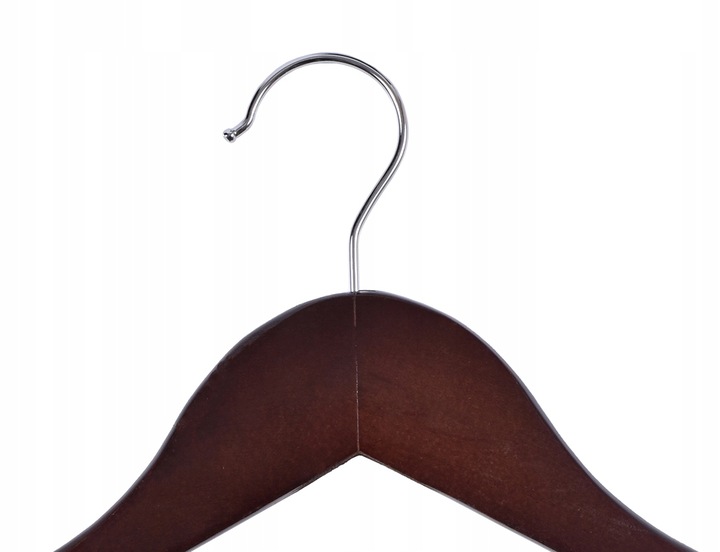 WIESZAK DREWNIANY ZESTAW 30x WIESZAKI DREWNIANE BRĄZOWE NA UBRANIA DO