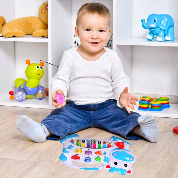 ORGANKI PIANINKO ZWIERZĄTKA KRÓWKA DLA DZIECI EDUKACYJNE INTERAKTYWNE