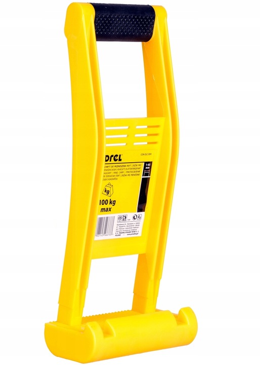 UCHWYT DO NOSZENIA PRZENOSZENIA PŁYT gipsowych G/K PANELI OSB DREL 90kg