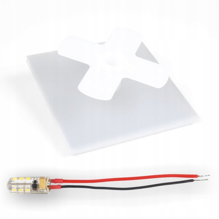 Oświetlenie schodowe oprawa schodowa lampka LED BIAŁA Q1