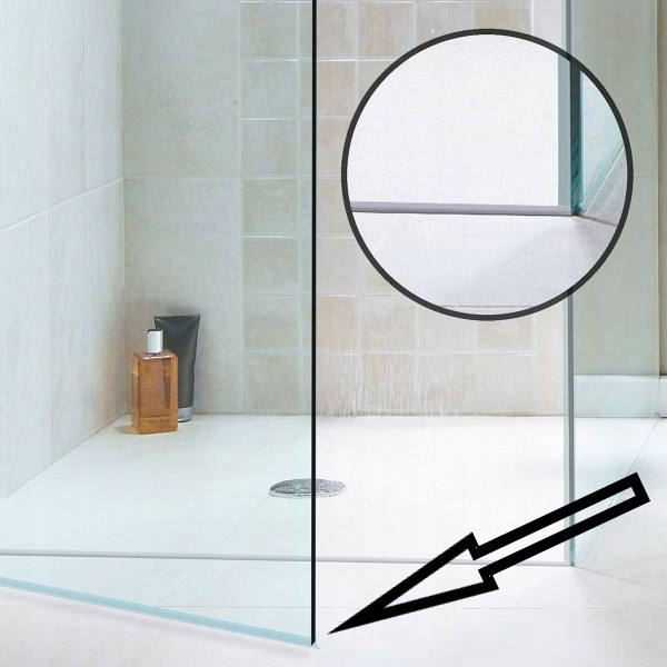 USZCZELKA DO KABINY PRYSZNICOWEJ DRZWI SZYBY DOLNA POZIOMA 6, 7, 8 MM 67 CM