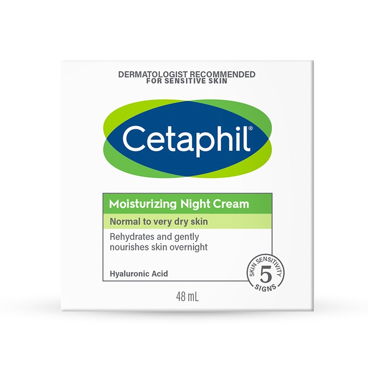 Cetaphil Krem nawilżający do twarzy na noc z kwasem hialuronowym 48ml