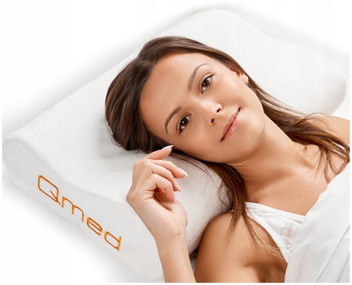 Poduszka Ortopedyczna do spania AntiSnoring na chrapanie Profilowana Qmed