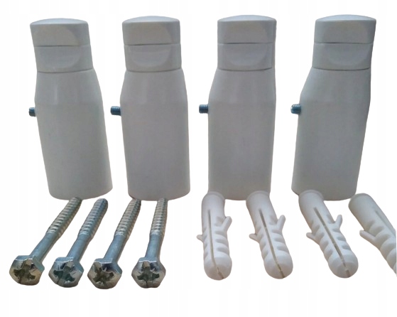 Komplet uchwytów do grzejników łazienkowych prosty