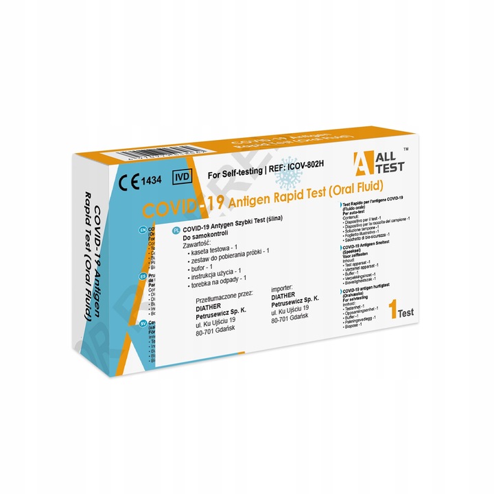 Nakłuwacze jednorazowe Easylance 2,4mm 21g 200 szt. + GRATIS Test covid-19