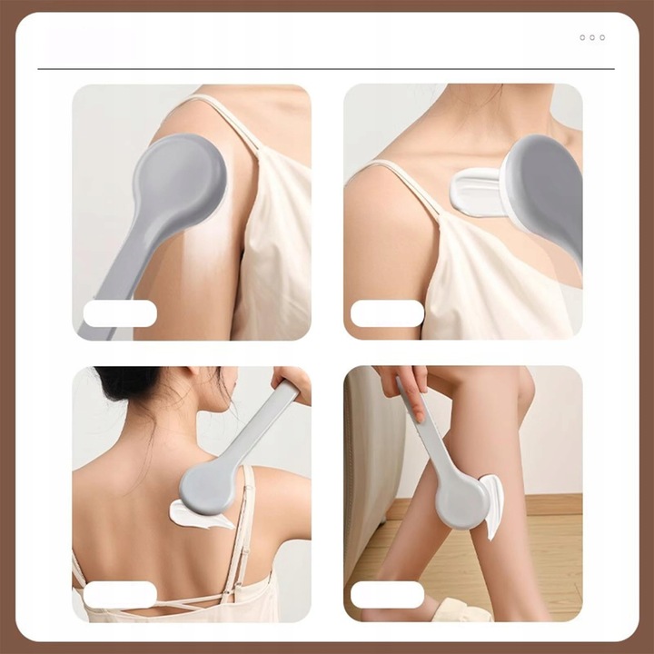 2x aplikator do balsamu do ciała na plecy, balsam