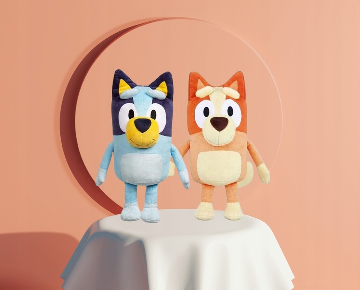 ZESTAW MASKOTKA BLUE PLUSZAK ZABAWKA MIŚ PRZYTULANKA BING 30CM