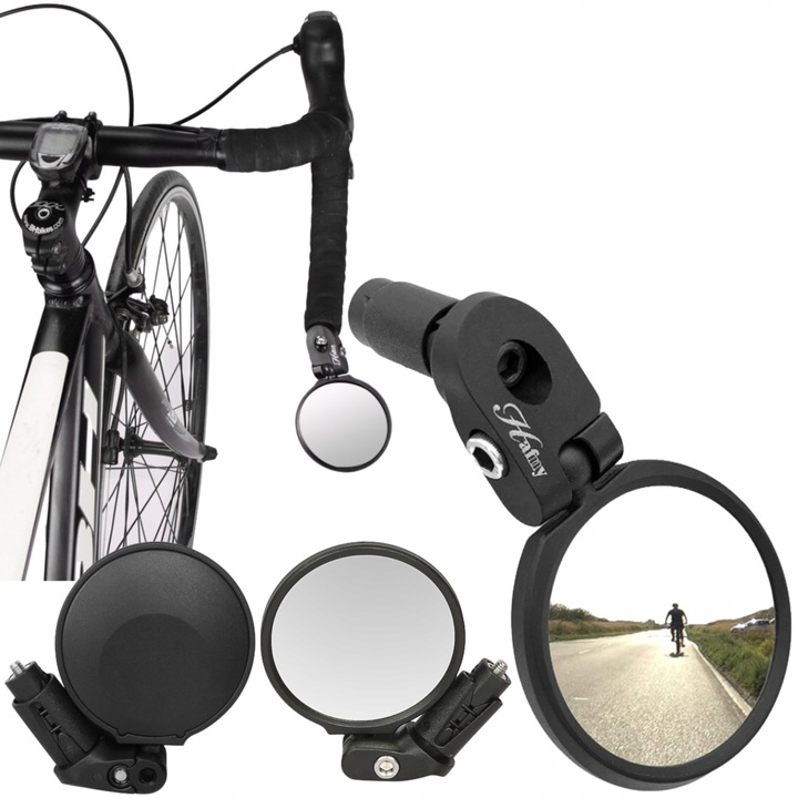 Lusterko rowerowe roweru wsteczne lewe prawe 360 lekkie dobra widoczność
