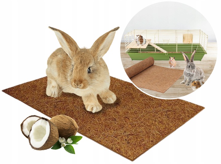 MATA KOKOSOWA PODŁOŻE JAK ŻWIREK DO KLATKA KOJEC DLA KRÓLIKA GRYZONI XL