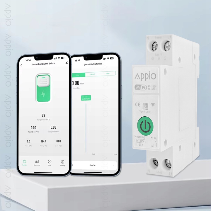 LICZNIK PRĄDU NA SZYNĘ DIN PRZEKAŹNIK POMIAR PODLICZNIK WiFi TUYA