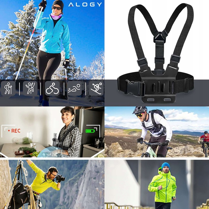 Szelki Uchwyt na klatkę do telefonu i kamery GoPro Hero 13 12 11 10 9