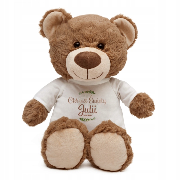 MIŚ NA CHRZEST PAMIĄTKA CHRZTU ŚWIĘTEGO PREZENT CHRZEST IMIĘ DZIECKA