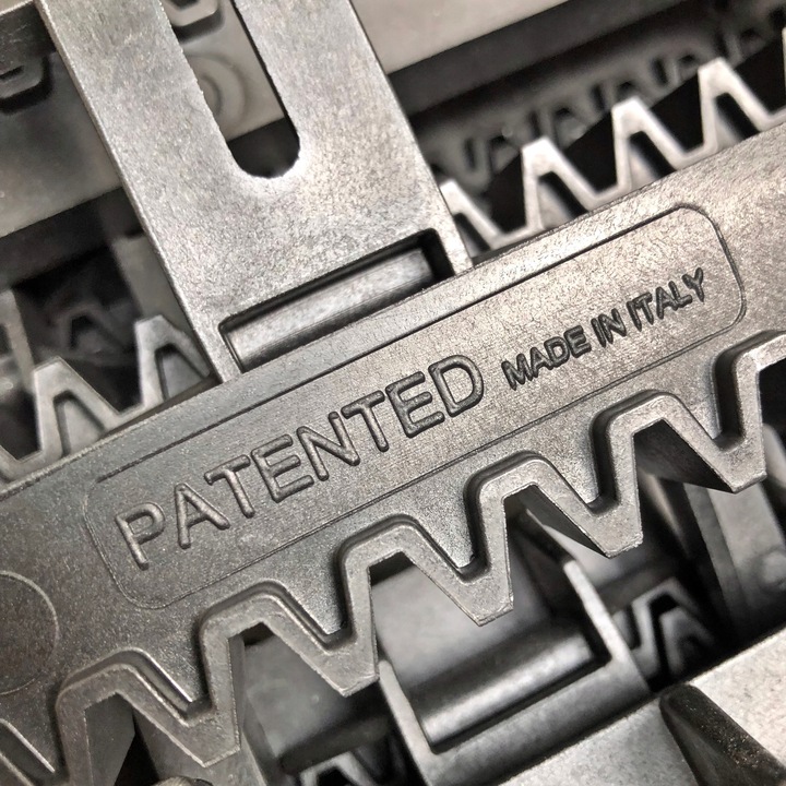 Listwa zębata do bramy przesuwnej szyna stalowy rdzeń 300kg nylon