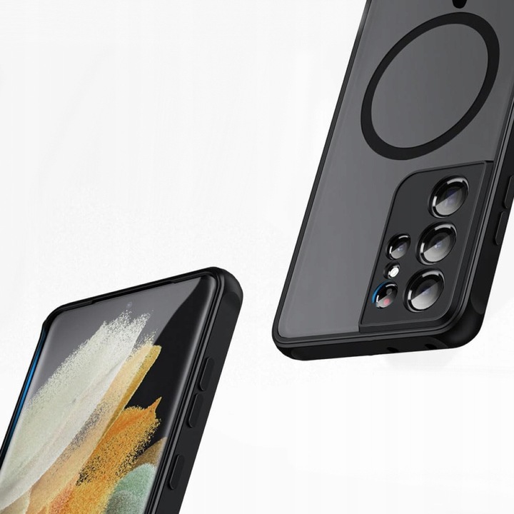 Etui do Samsung Galaxy S21 Ultra, matt case, magnetyczne do Magsafe