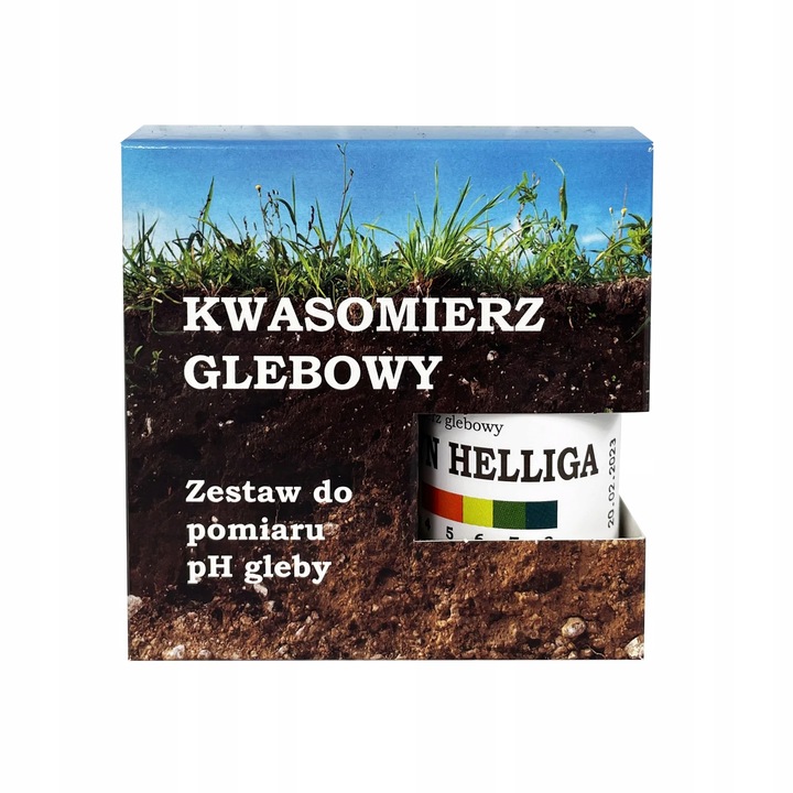 Kwasomierz glebowy plus płyn Helliga