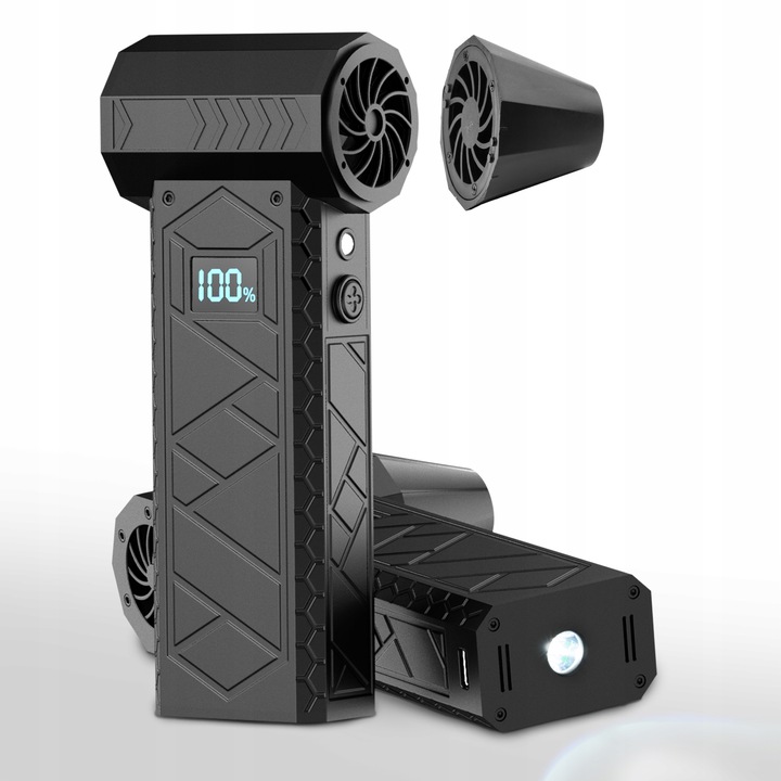 MINI DMUCHAWA DMUCHUŚ TURBO JET FAN NOWY MODEL 2025 LCD DZIEŃ OJCA