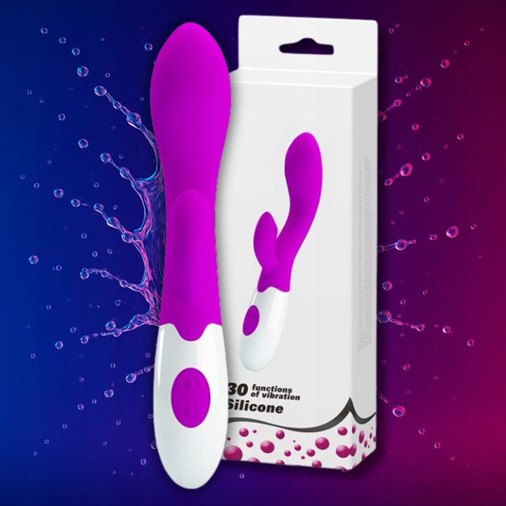 WIBRATOR DAMSKI SEKS MASAŻER ŁECHTACZKI 30 PROGRAMÓW + ŻEL LUBRYKANT