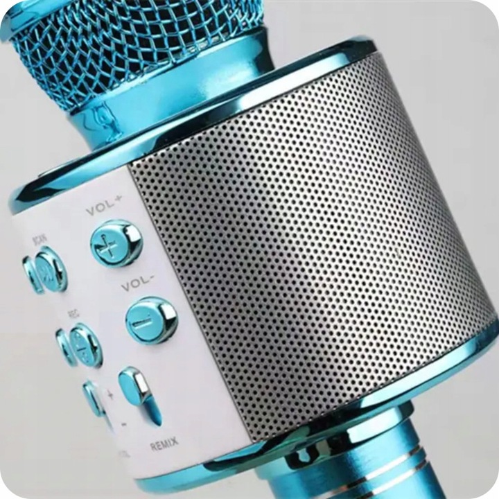 MIKROFON DLA DZIECI BEZPRZEWODOWY BLUETOOTH Z GŁOŚNIKIEM KARAOKE NA PREZENT