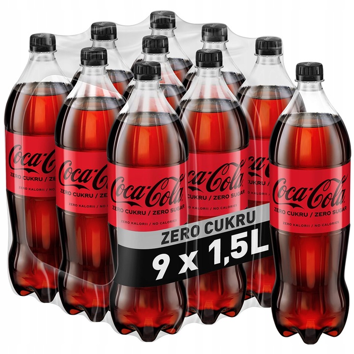 Napój gazowany Coca-Cola Zero Cukru butelka 9x 1,5l