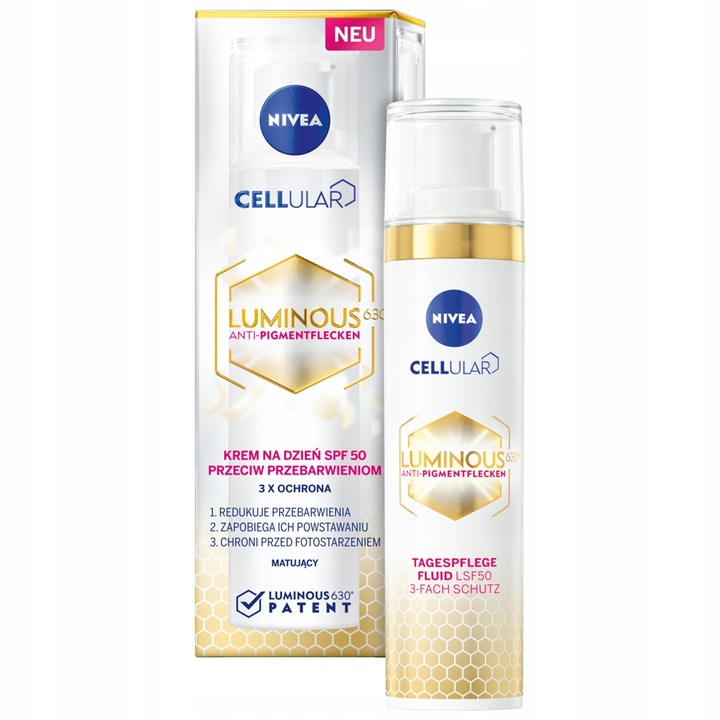Nivea Cellular Luminous 630 Krem Przeciw Przebarwieniom na Dzień 40ml