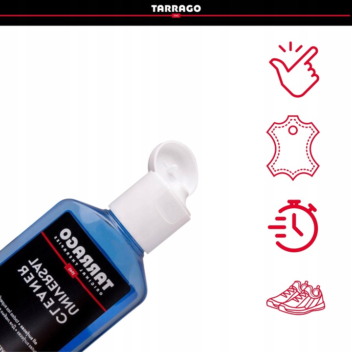 Płyn do Czyszczenia Obuwia Skuteczny Środek do Butów Cleaner Tarrago 125 ml