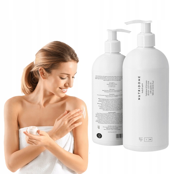 MLECZKO do ciała BALSAM z olejkiem jojoba NUTRIDOME intensywne NAWILŻENIE