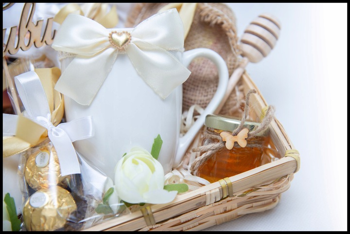 PREZENT NA ROCZNICĘ ŚLUBU JUBILEUSZ DUŻY KOSZ PREZENTOWY BOX KUBEK