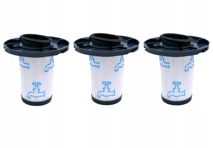 3x FILTR DO TEFAL ROWENTA X-FORCE FLEX 11.60 12.60 14.60 15.60 ZR009007