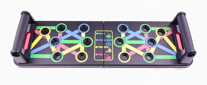 DESKA UCHWYTY DO POMPEK ĆWICZEŃ PLATFORMA PUSH UP BOARD WIELOFUNKCYJNA 14w1