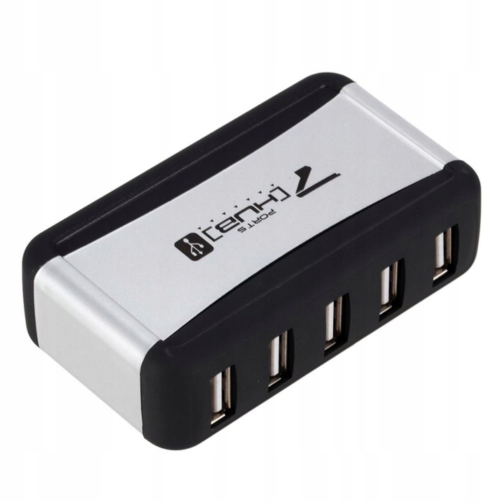 HUB USB AKTYWNY 7 PORTÓW ROZDZIELACZ SWITCH 2.0