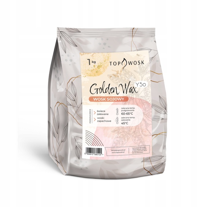 Wosk sojowy EKO do świec NATURALNY 1 kg TopWosk